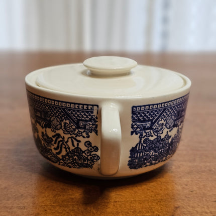 Blue Willow Royal China Lidded Sugar and Creamer Set