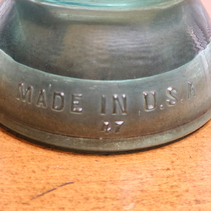 Vintage Whitall Tatum No. 1 Green Glass Insulator