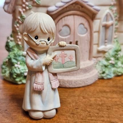 Precious Moments Village Collection Sunday Morning Church Service