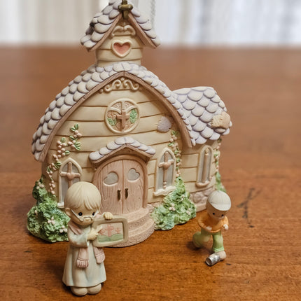 Precious Moments Village Collection Sunday Morning Church Service