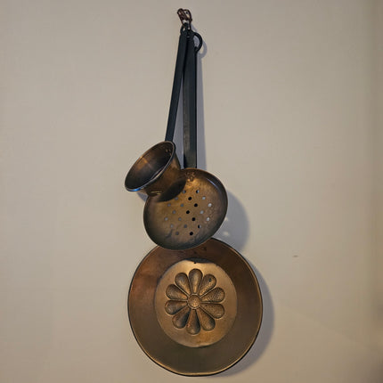 Set of 3 Copper and Wrought Iron Decorative Se