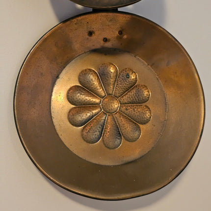 Set of 3 Copper and Wrought Iron Decorative Tool Set