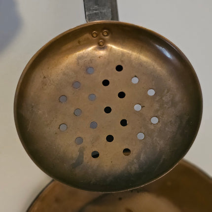 Set of 3 Copper and Wrought Iron Decorative Tool Set