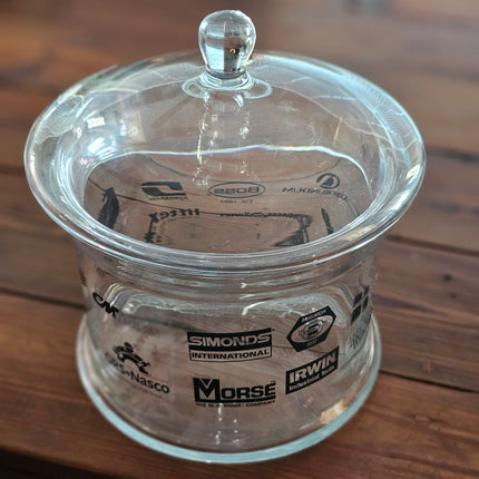 Customized Tool Advertisement Lidded Glass Jar