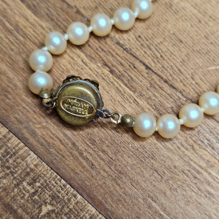 Vintage Single-Strand Faux Pearl Necklace