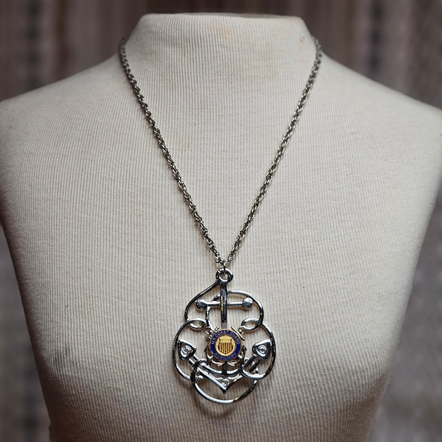 US Coast Guard Auxiliary Necklace