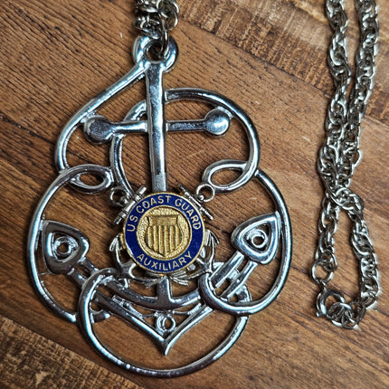 US Coast Guard Auxiliary Necklace