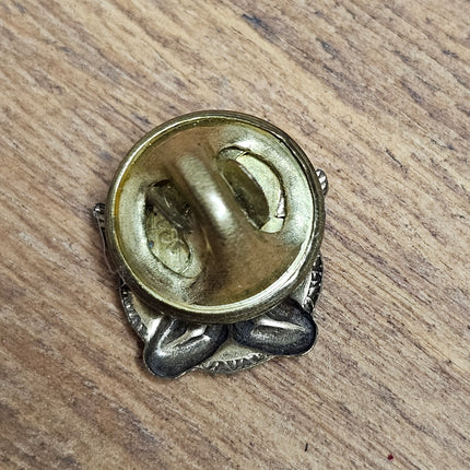 Vintage Small Antique Gold-tone Praying Angel Lapel Pin