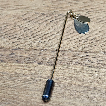 Vintage Gold-tone Teardrops Stick Pin