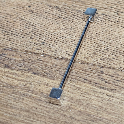 Vintage Silver-tone Cube Stick Pin