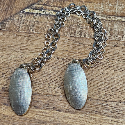 Vintage Gold-tone Oval Sweater Clips