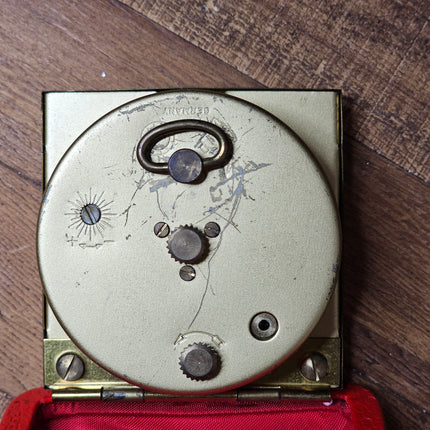 Vintage Red Seth Thomas Travel Clock