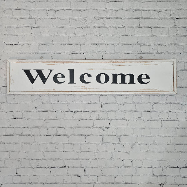 Wooden Welcome Sign