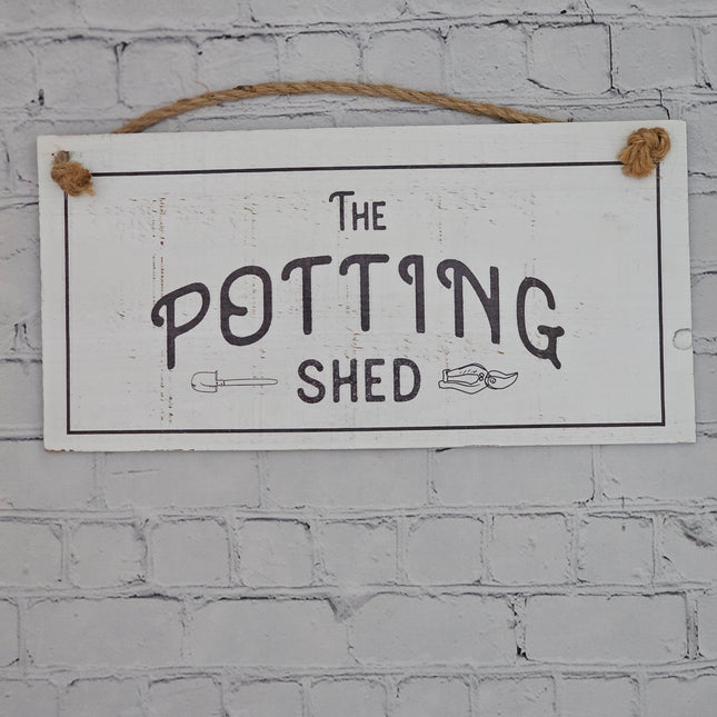 Wooden The Potting Shed Sign