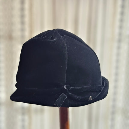 Vintage Black Velvet Dajon Women's Hat
