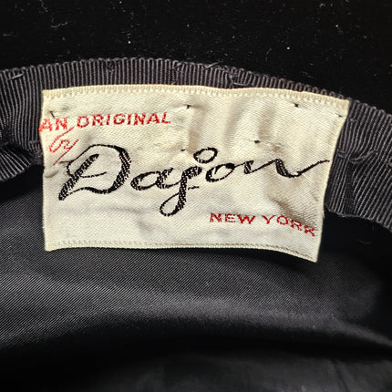 Vintage Black Velvet Dajon Women's Hat