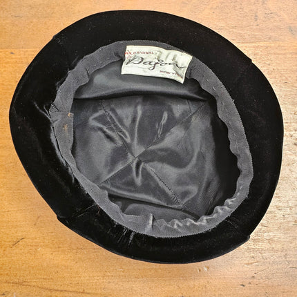 Vintage Black Velvet Dajon Women's Hat