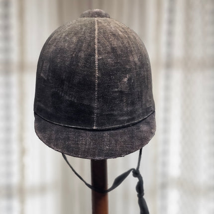 Vintage Black Velvet Equestrian Riding Hat