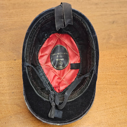 Vintage Black Velvet Equestrian Riding Hat