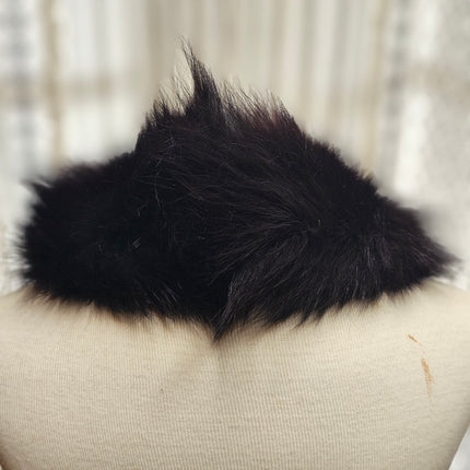 Vintage Black Fur Collar Stole