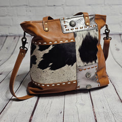 Concho Ranch Trail Canvas and Hairon Myra Bag