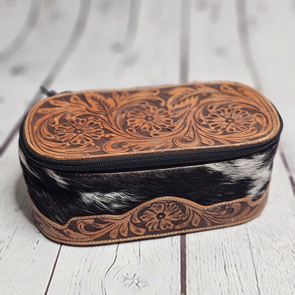Marshal Hand-Tooled Makeup Kit Myra Bag