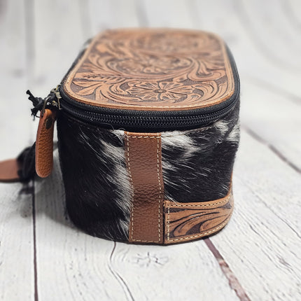 Marshal Hand-Tooled Makeup Kit Myra Bag