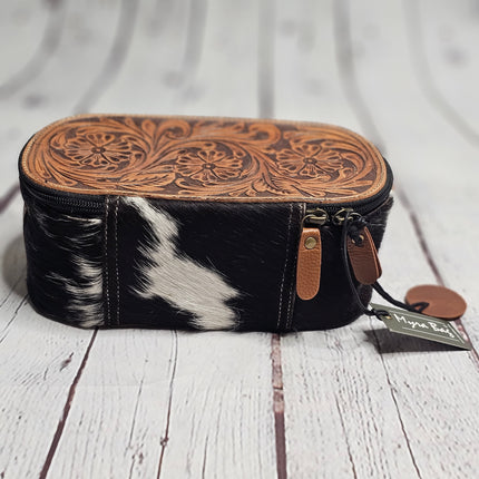 Marshal Hand-Tooled Makeup Kit Myra Bag