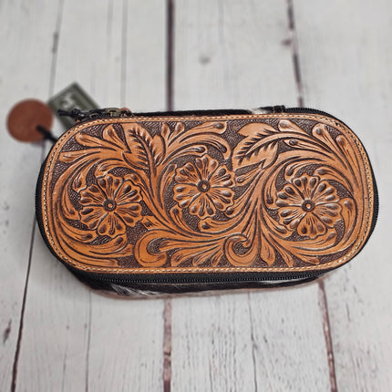Marshal Hand-Tooled Makeup Kit Myra Bag