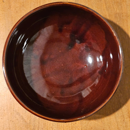 10" Marcrest Daisy Dot Brown Stoneware Bowl