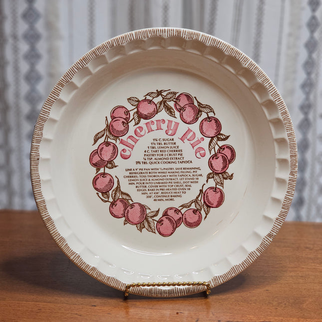 Vintage Royal China by Jeanette Cherry Pie Plate