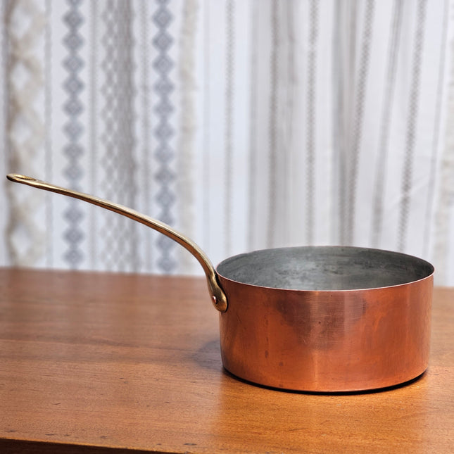 8" Vintage Copper and Brass Paul Revere Pot