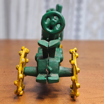 Vintage John Deere Cast Iron Toy Tractor