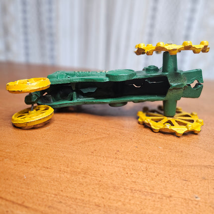 Vintage John Deere Cast Iron Toy Tractor
