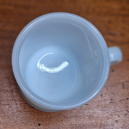 Vintage Avon Milk Glass Train Shaving Mug