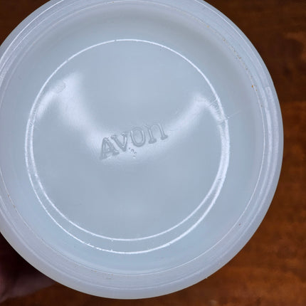 Vintage Avon Milk Glass Train Shaving Mug