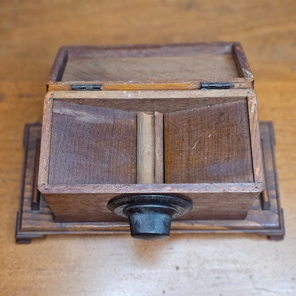 Vintage Homemade Wooden Box Cigarette Dispenser