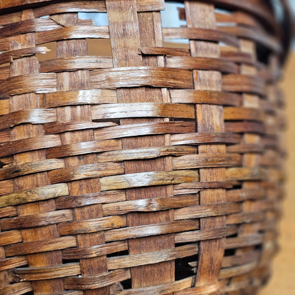 Antique American Split Oak Gathering Basket