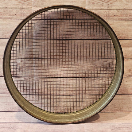20" Metal Reproduction Sieve Decor
