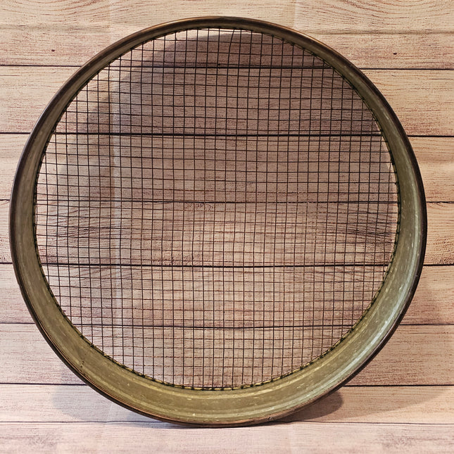 20" Metal Reproduction Sieve Decor