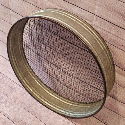 20" Metal Reproduction Sieve Decor