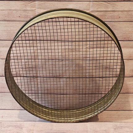 20" Metal Reproduction Sieve Decor