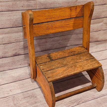 Vintage Child's Convertible Step Stool