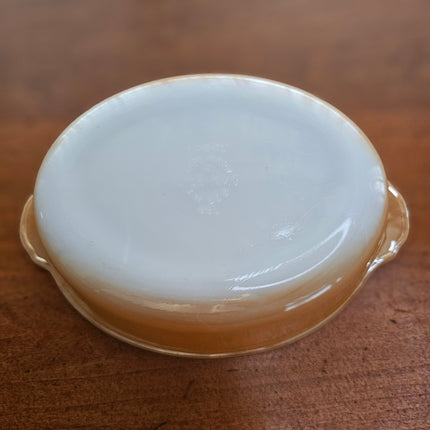 Vintage Pyrex Fire King Peach Luster 467 1.5 QT Casserole Dish