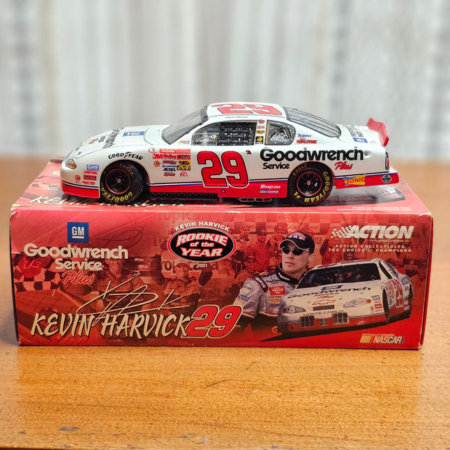 Kevin Harvick #29 GM Goodwrench Service Plus 2001 Chevrolet Monte Carlo Diecast Model Car 1:24