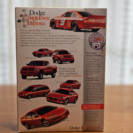 2001 Casey Atwood #19 Dodge Die Cast Car inside General Mills Golden Grahams Cereal Box
