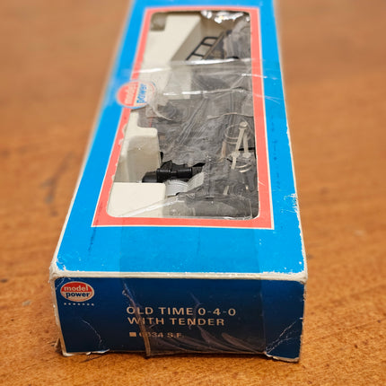 Model Power HO Scale Old Time 0-4-0 With Tender
