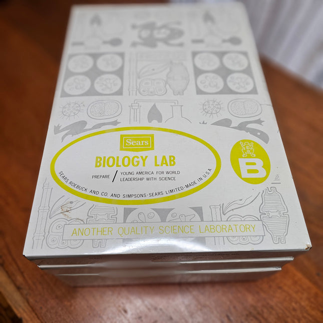Vintage Sears Biology Lab Science Kit Box