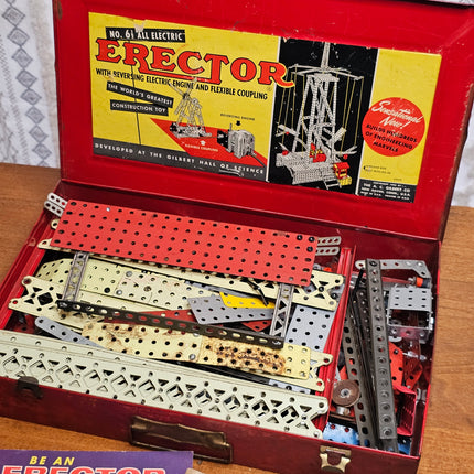 Vintage A.C. Gilbert No. 6 Electric Erector Set