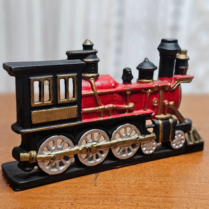 Vintage Cast Iron Steam Train Engine Doorstop